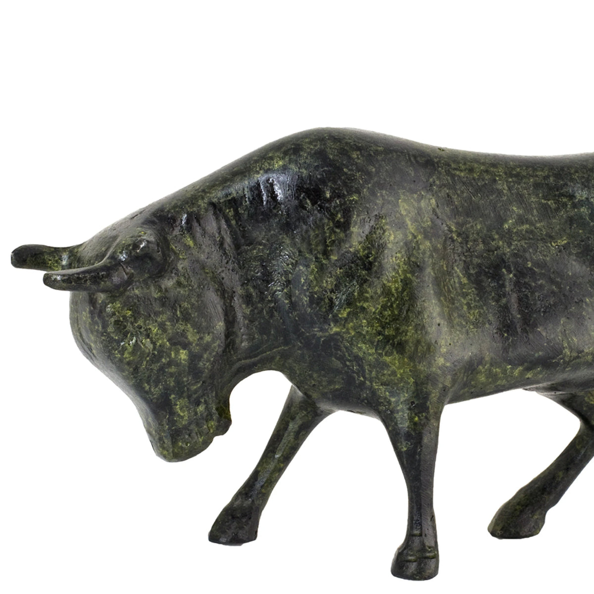 Cretan Bull – Bronze Sculpture – 5 cm – Dark Green