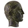 Mask of the Charioteer of Delphi – 16 cm – Dark Green