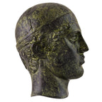Mask of the Charioteer of Delphi – 16 cm – Dark Green