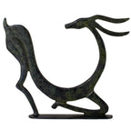 Deer – Bronze Sculpture – 10 cm – Dark Green