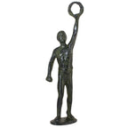 Ancient Olympic Victor with Olive Wreath – 30 cm – Dark Green