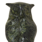 Owl, Symbol of Wisdom – Sculpture – 3 cm – Dark Green