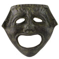 Athenian Tragedy Mask – 14 cm – Dark Green