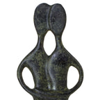 Embracing Cycladic Couple – 32 cm – Dark Green