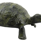 Tortoise – Bronze Sculpture – 8 cm – Dark Green
