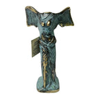 Winged Victory of Samothrace – Bronze Replica – 13 cm – Blue & Gold