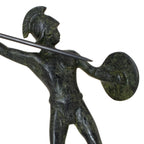 Leonidas, King of Sparta – Bronze Sculpture – 15 cm – Dark Green