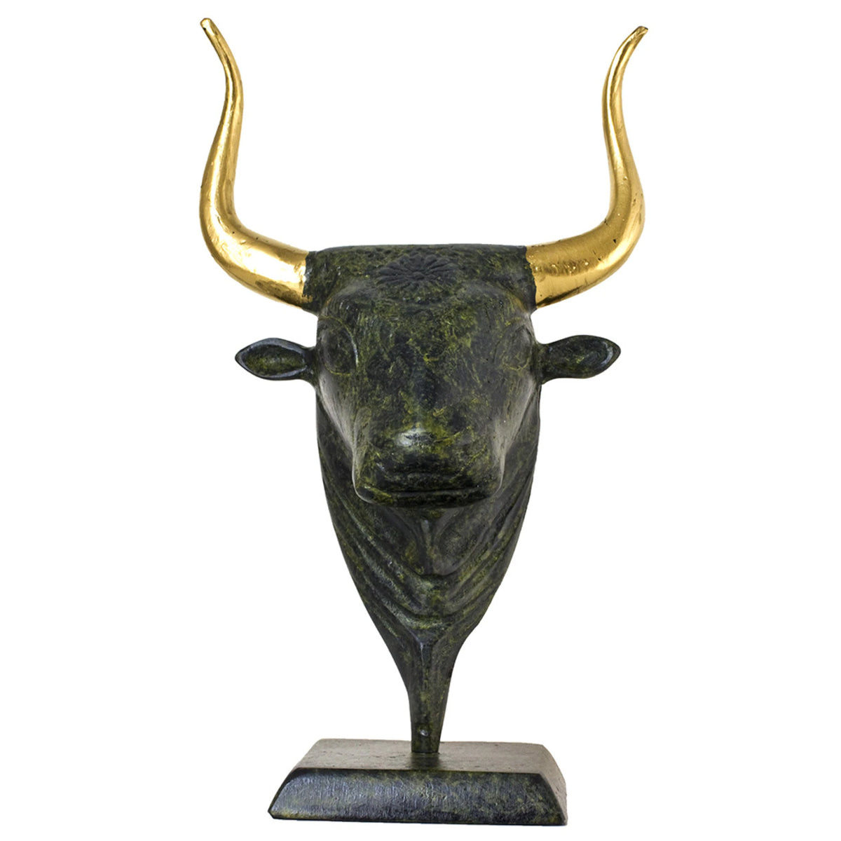 Minoan Bull's Head from Knossos – Replica – 19 cm – Dark Green