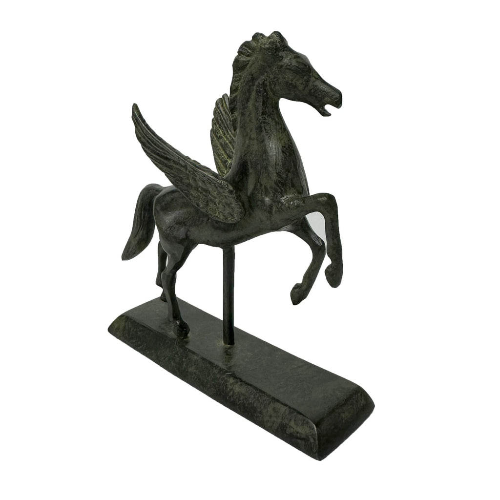 Pegasus, the Winged Horse – Solid Sculpture – 14 cm – Dark Green