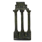 Columns of Delphi – Bronze Sculpture – 10 cm – Dark Green