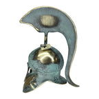 Corinthian Helmet with Pegasus and Tall Crest – 22 cm – Blue & Gold