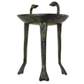 Sacrificial Tripod with Snake-Shaped Handles – 16 cm – Dark Green