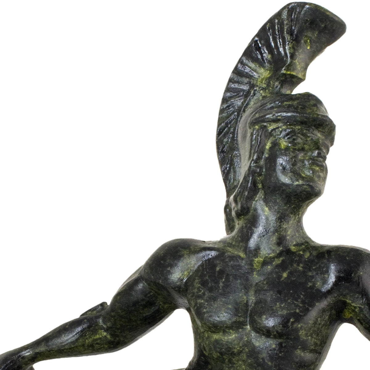 Dying Achilles – Bronze Sculpture – 10 cm – Dark Green