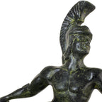 Dying Achilles – Bronze Sculpture – 13 cm – Dark Green
