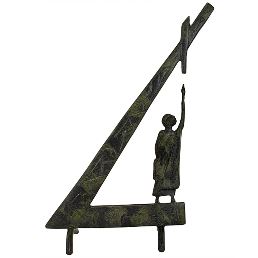 Pythagoras of Samos – Bronze Sculpture – 24 cm – Dark Green