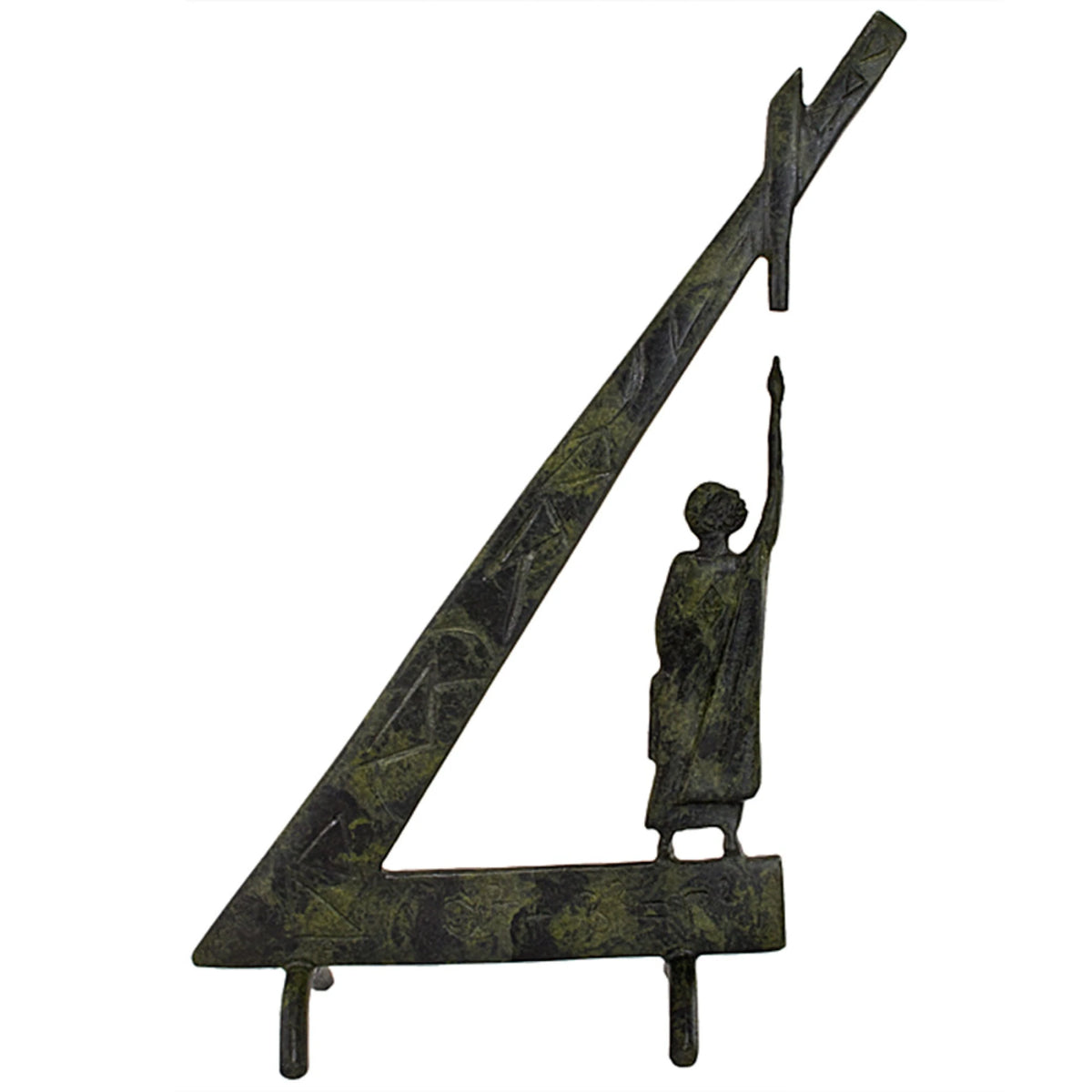 Pythagoras of Samos – Bronze Sculpture – 24 cm – Dark Green