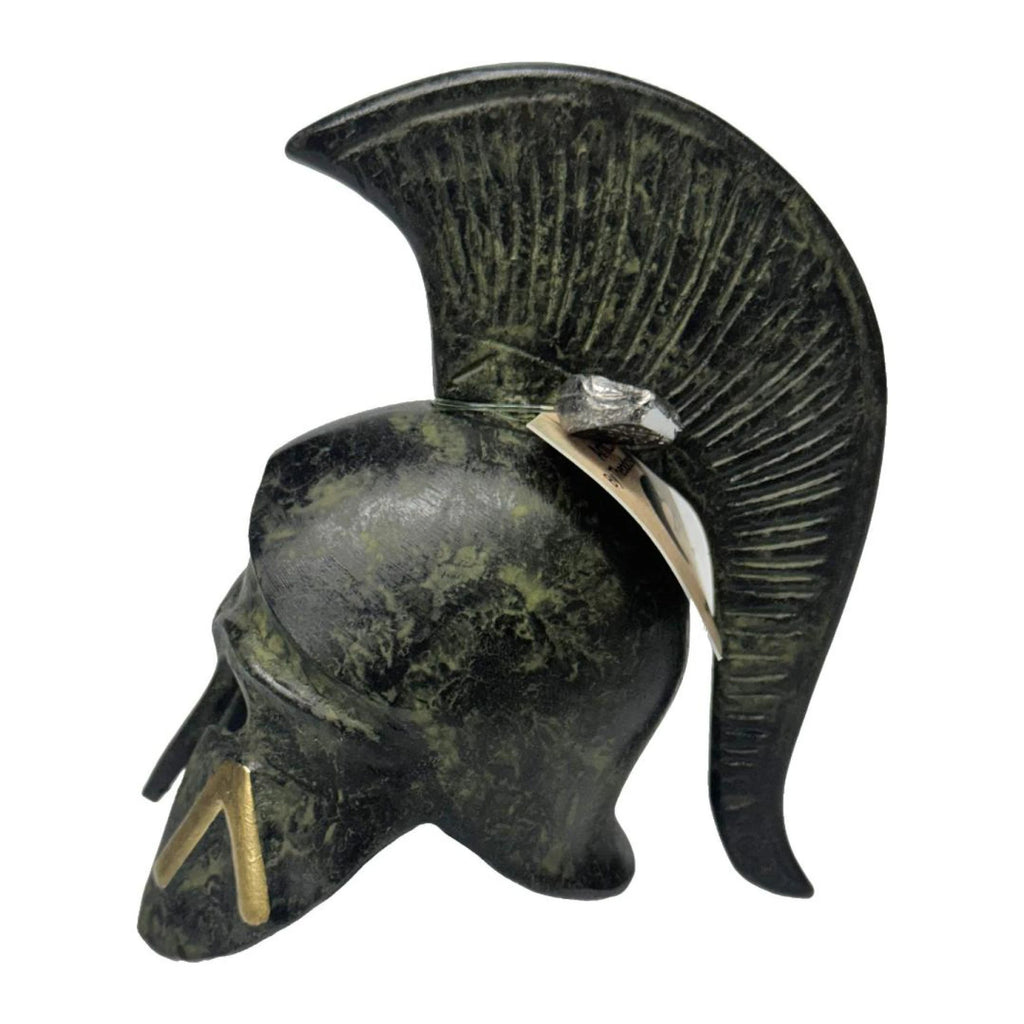 Spartan Helmet with Lambda – 11 cm – Dark Green