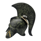 Spartan Helmet with Lambda – 11 cm – Dark Green