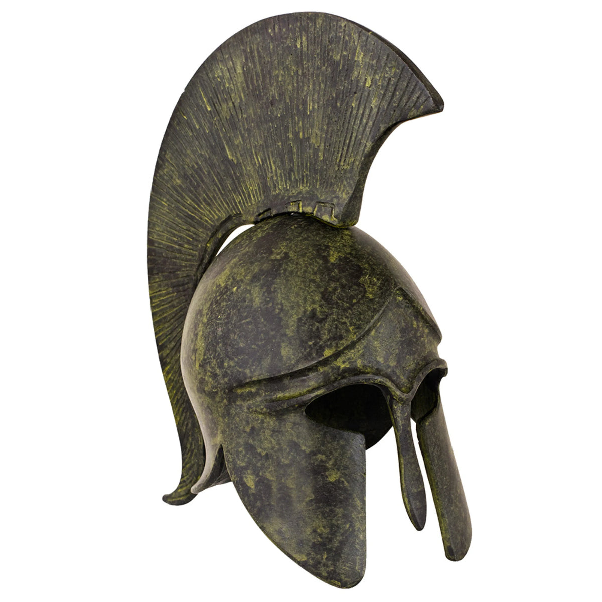 Corinthian Helmet with Short Crest – 11 cm – Dark Green