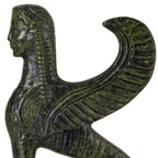 Sphinx from the Delphi Museum – Bronze Sculpture – 15 cm – Dark Green