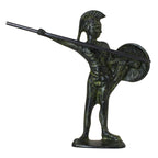 Achilles, Hero of the Trojan War – Bronze Sculpture – 13 cm – Dark Green