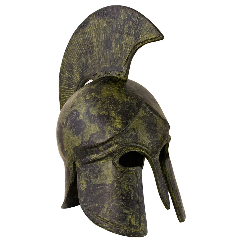 Corinthian Helmet with Short Crest – 22 cm – Dark Green