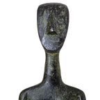 Female Cycladic Bust with Folded Arms – 14 cm – Dark Green