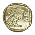 Bronze Owl Paperweight – 8 cm Diameter – Gold
