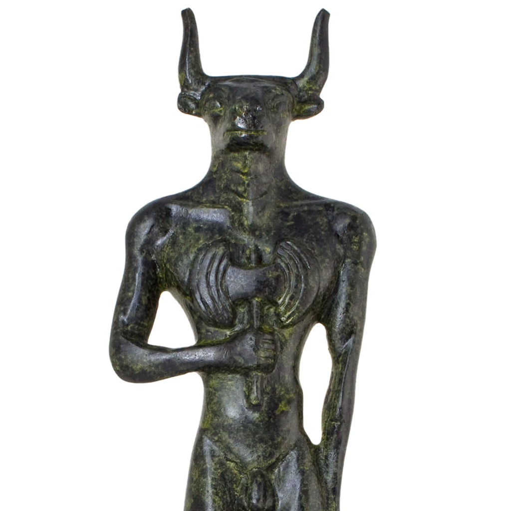 Minotaur – Bronze Sculpture – 19 cm – Dark Green