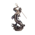 Poseidon — God of Olympus — Bronze-Finish Statue – 28.5 cm – view 2