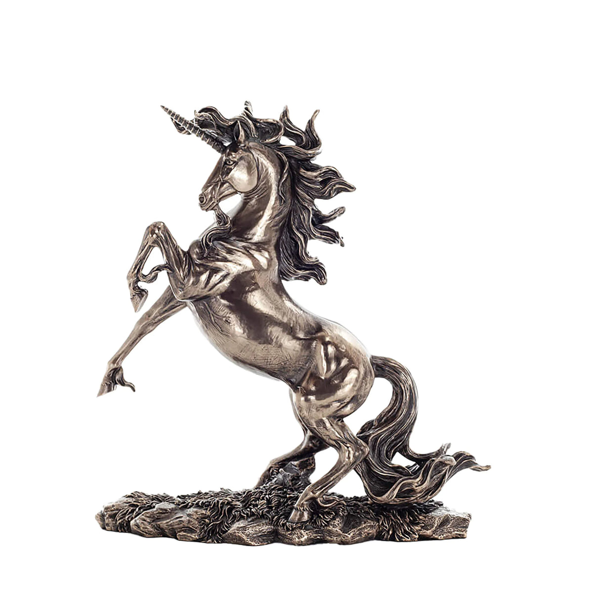 Unicorn — Bronze-Finish Statue, 30 cm – view 1