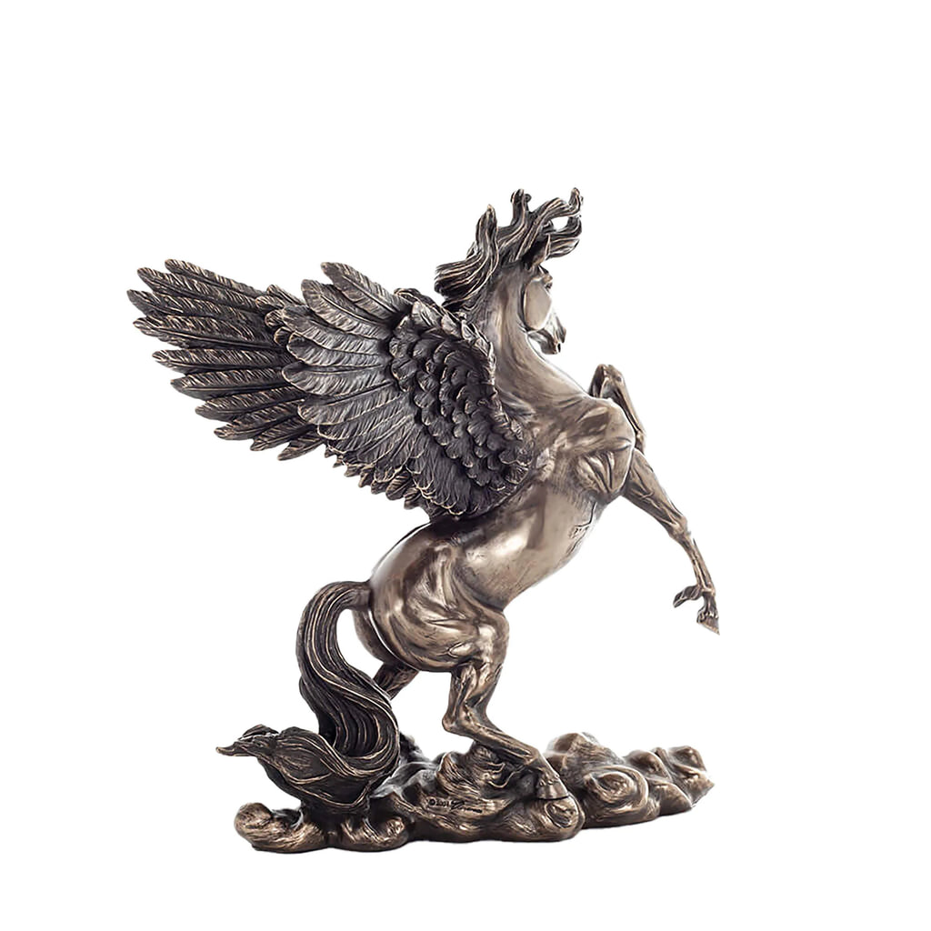 Pegasus – The Winged Horse – Bronze-Finish Statue – 28 × 26 cm – view 3