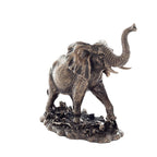 African Elephant – Bronze-Finish Resin Statue – 16 cm – view 2