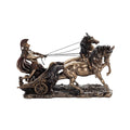 Achilles in a War Chariot — Veronese Design Bronze Finish Statue, 26 × 17 cm – view 1