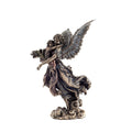 Guardian Angel with a Child – Bronze-Finish Statue – 27 cm – view 1