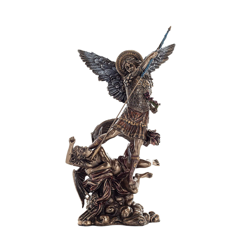 Archangel Michael — Vanquisher of Evil — Veronese Design Bronze Finish Statue, 33 cm – view 1