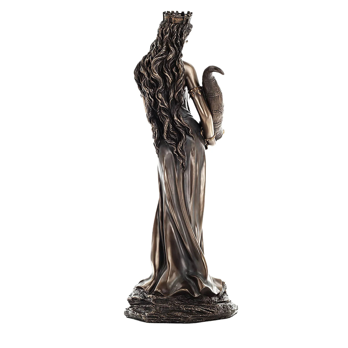 Fortuna – Roman Goddess of Fortune – Bronze-Finish Statue – 71 cm – view 3