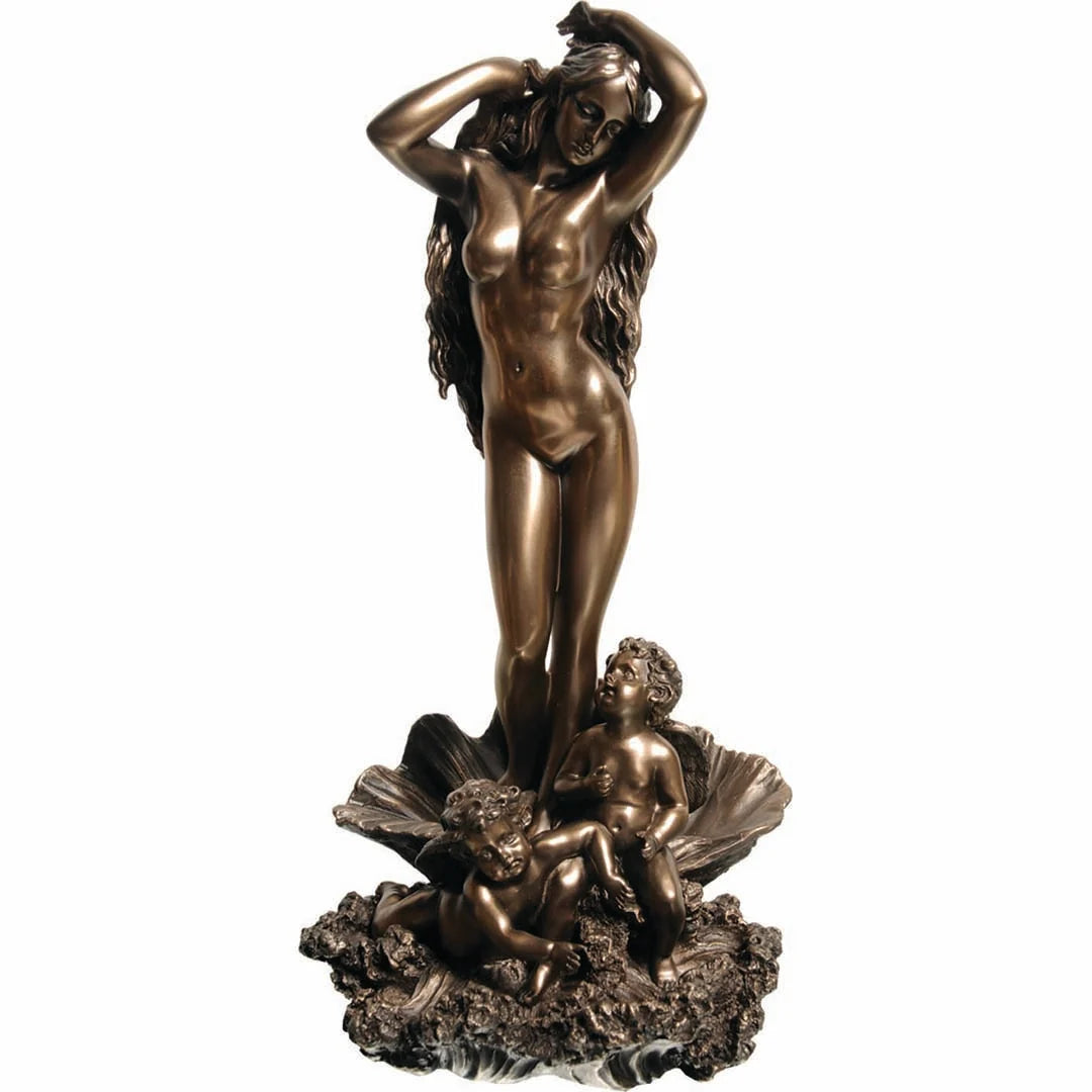 Aphrodite, Goddess of Love – Bronze-Finish Resin Statue – 31 cm – view 1