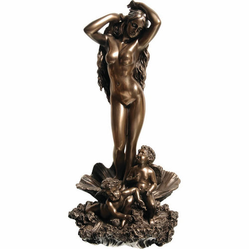 Aphrodite, Goddess of Love – Bronze-Finish Resin Statue – 31 cm – view 1