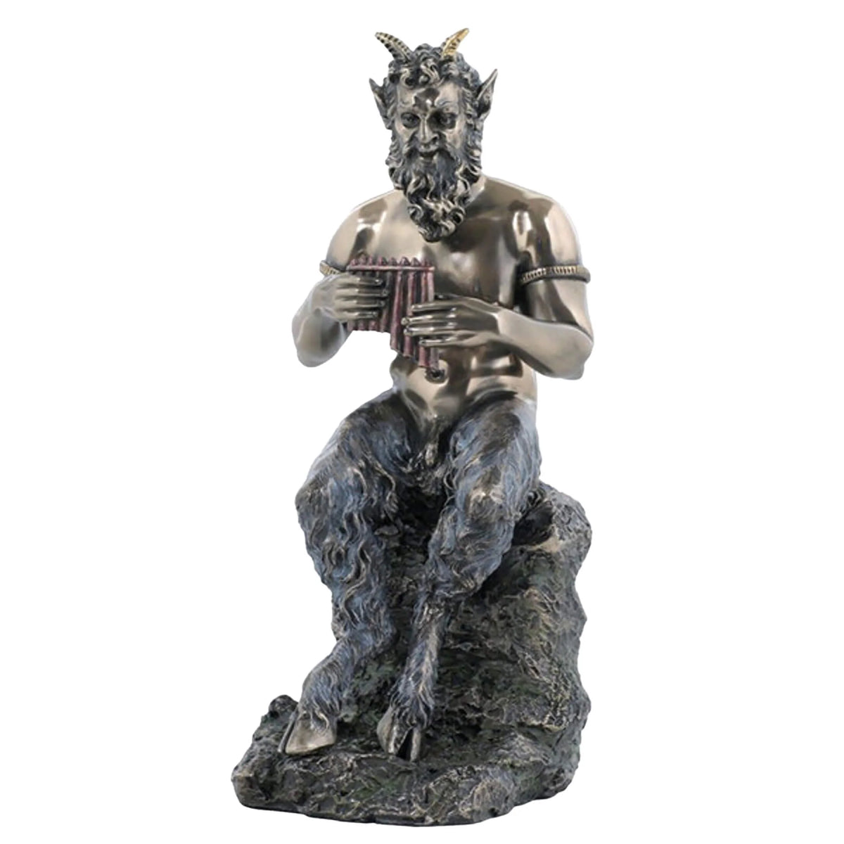 Pan — God of the Wild — Bronze-Finish Statue – 25 cm – view 1