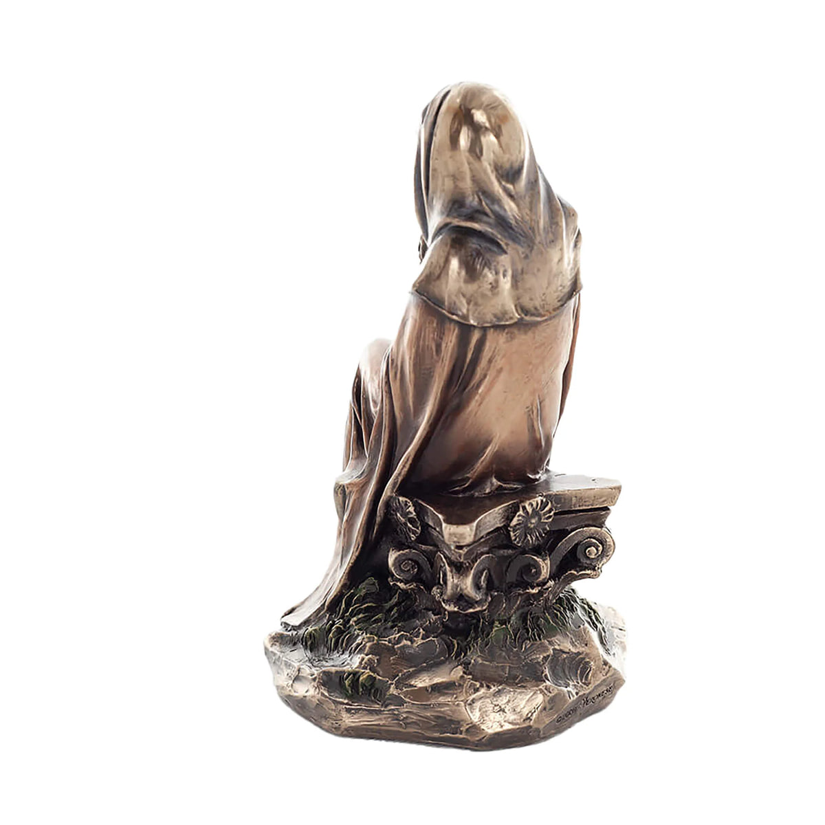 Virgin Mary with the Christ Child — Bronze-Finish Statue, 17 cm – view 3