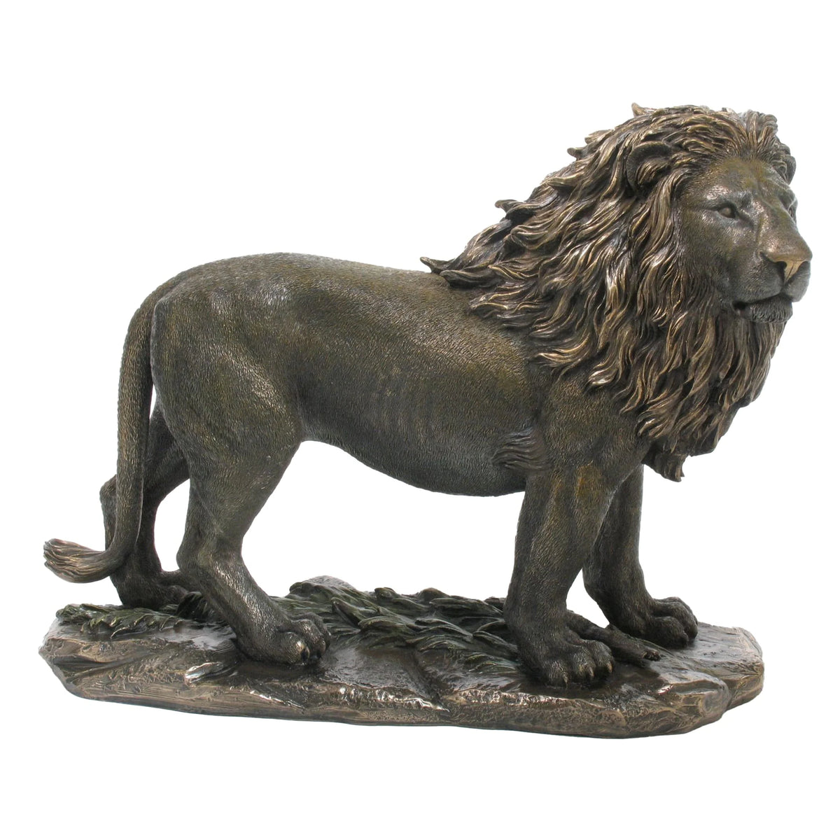 Lion, King of the Jungle – Bronze-Finish Resin Statue – 34 × 26.5 cm – view 1