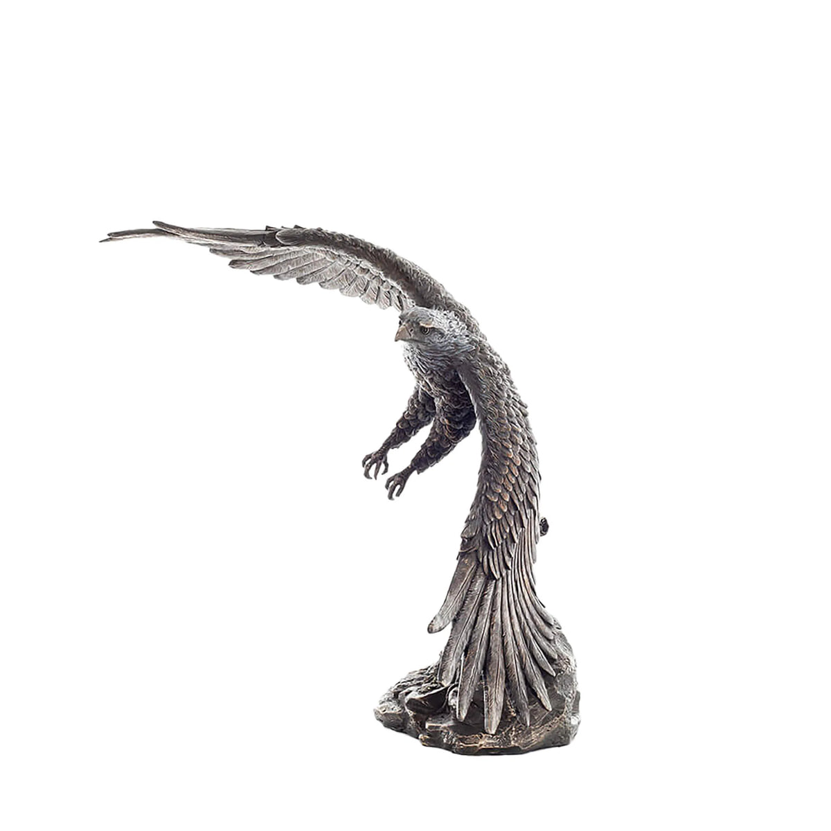 Red Kite — Bird of Prey — Bronze Finish Statue, 38 × 54 cm – view 2