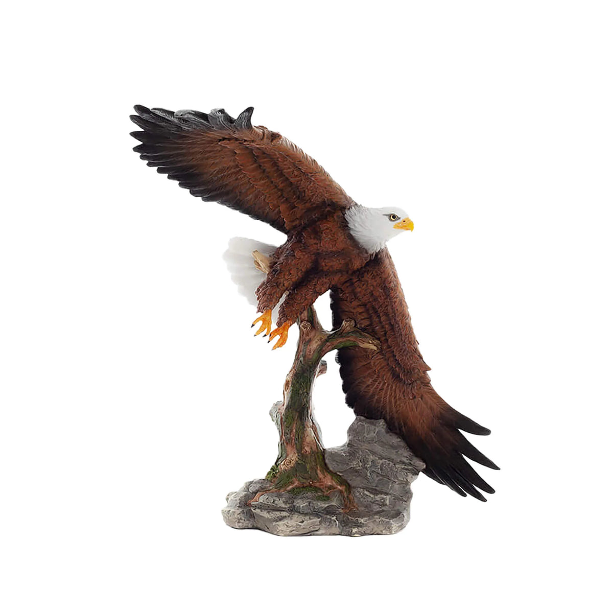 Bald Eagle — Bronze-Finish Statue – 40 × 29 cm – view 1