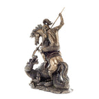 Saint George and the Dragon – Bronze-Finish Statue – 31.5 cm – view 2