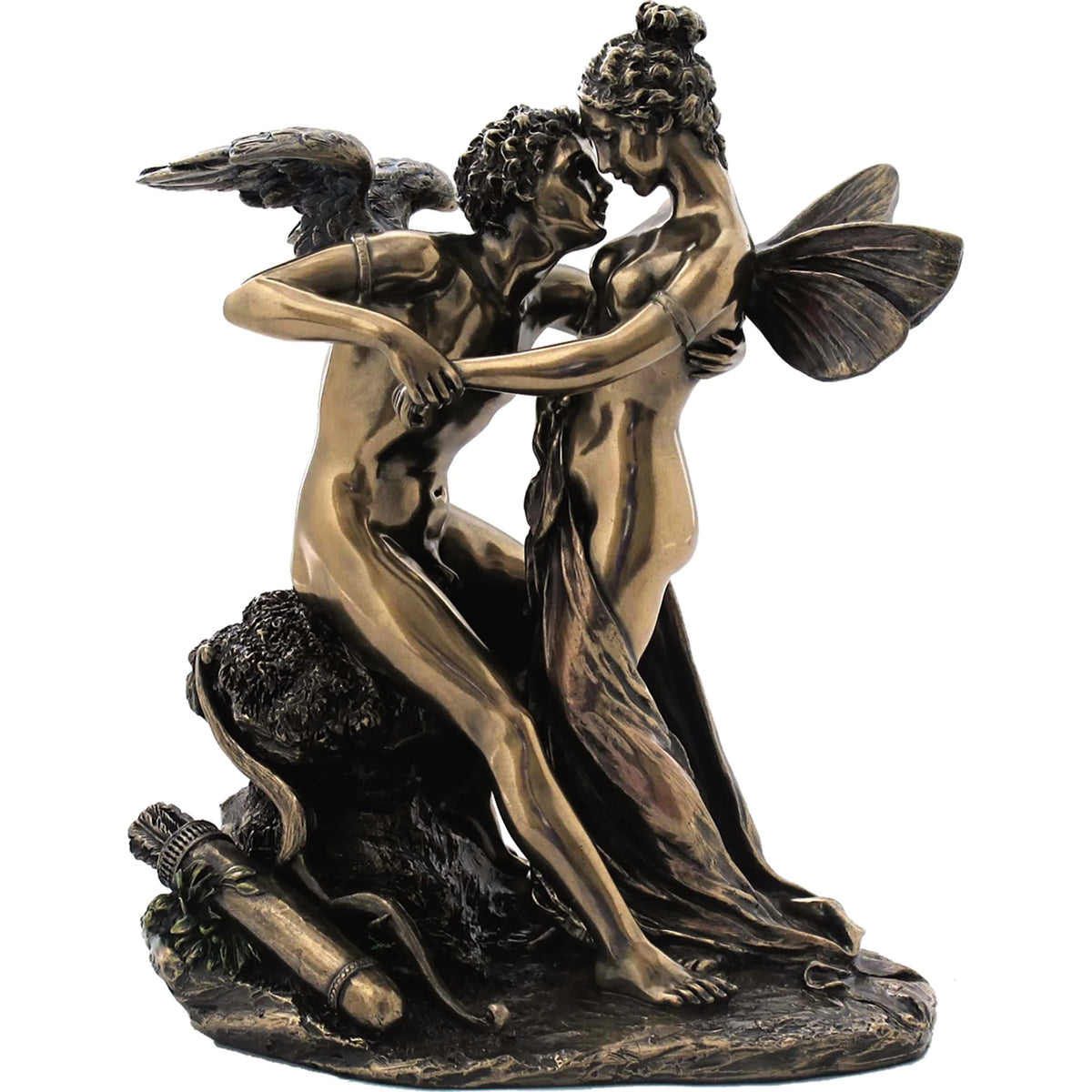 Eros and Psyche — Bronze Finish Statue, 17.5 cm – view 1