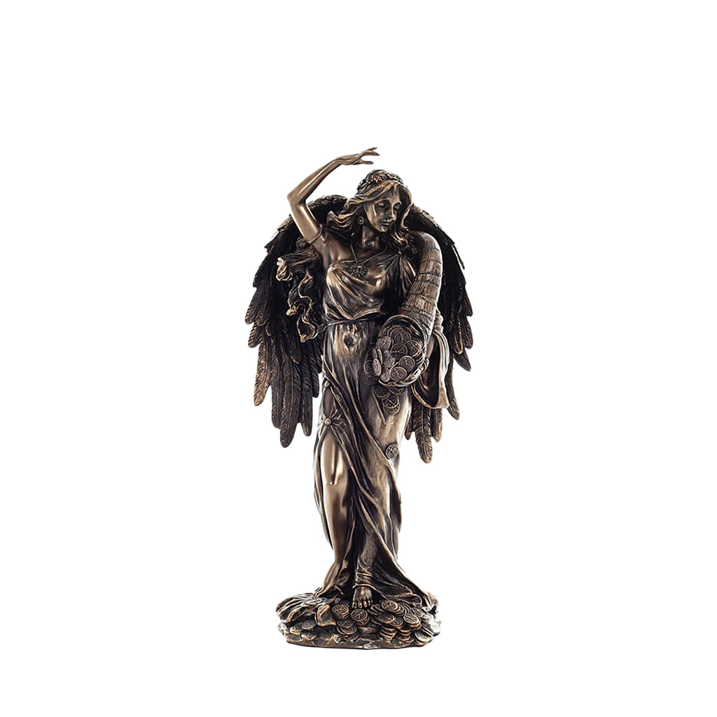 Fortuna — Roman Goddess of Fortune — Bronze-Finish Statue – 29.5 cm – view 1