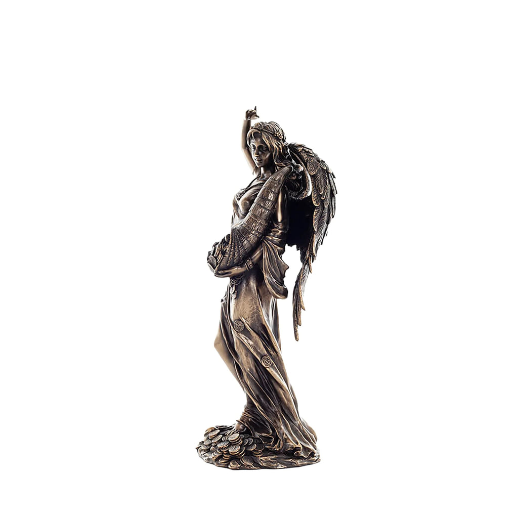 Fortuna — Roman Goddess of Fortune — Bronze-Finish Statue – 29.5 cm – view 2