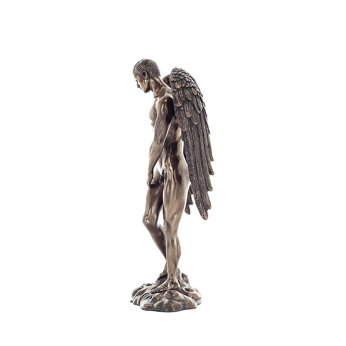 Fallen Angel — Loss and Redemption — Bronze Finish Statue, 28.5 cm – view 2