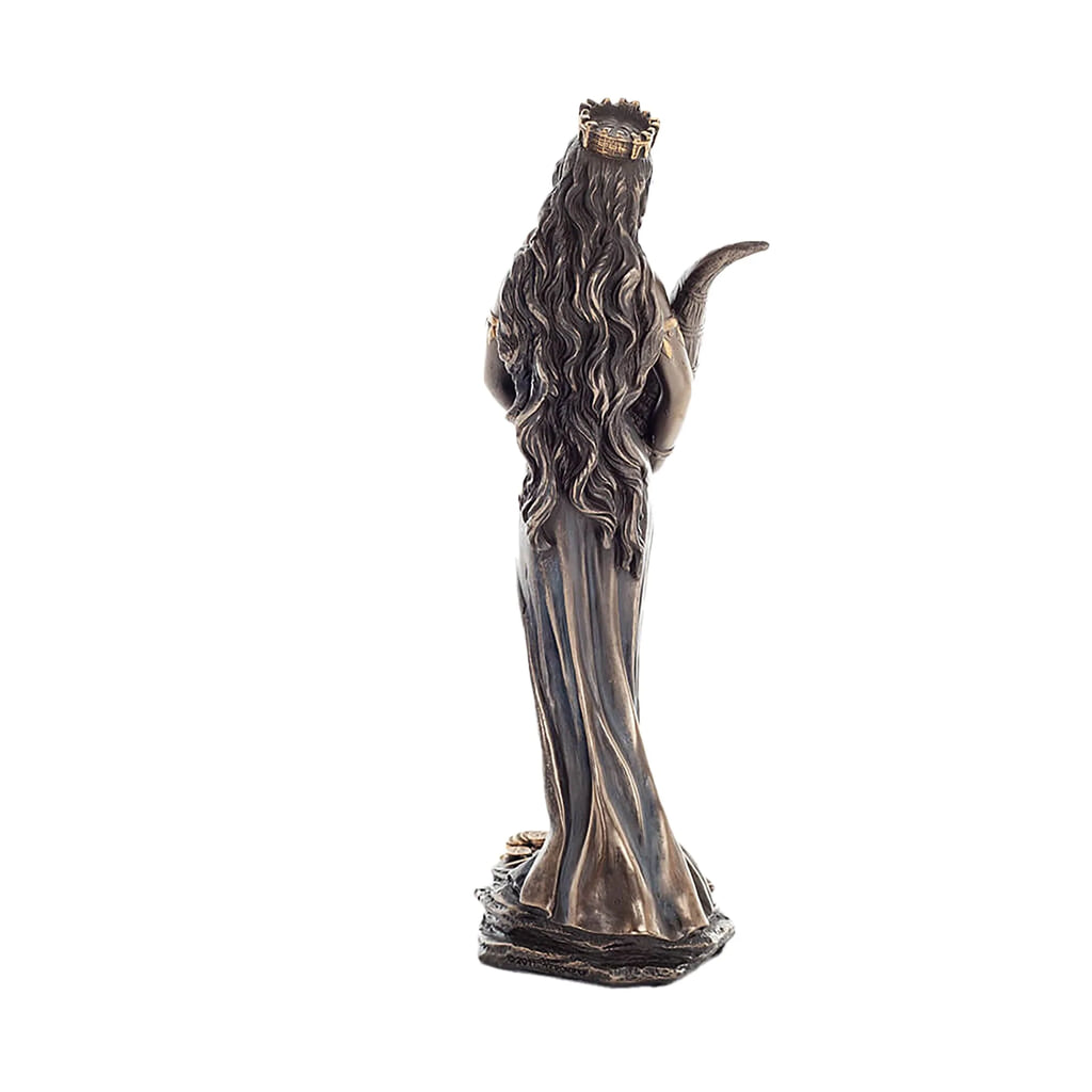 Fortuna — Roman Goddess of Fortune — Bronze-Finish Statue – 18.5 cm – view 3